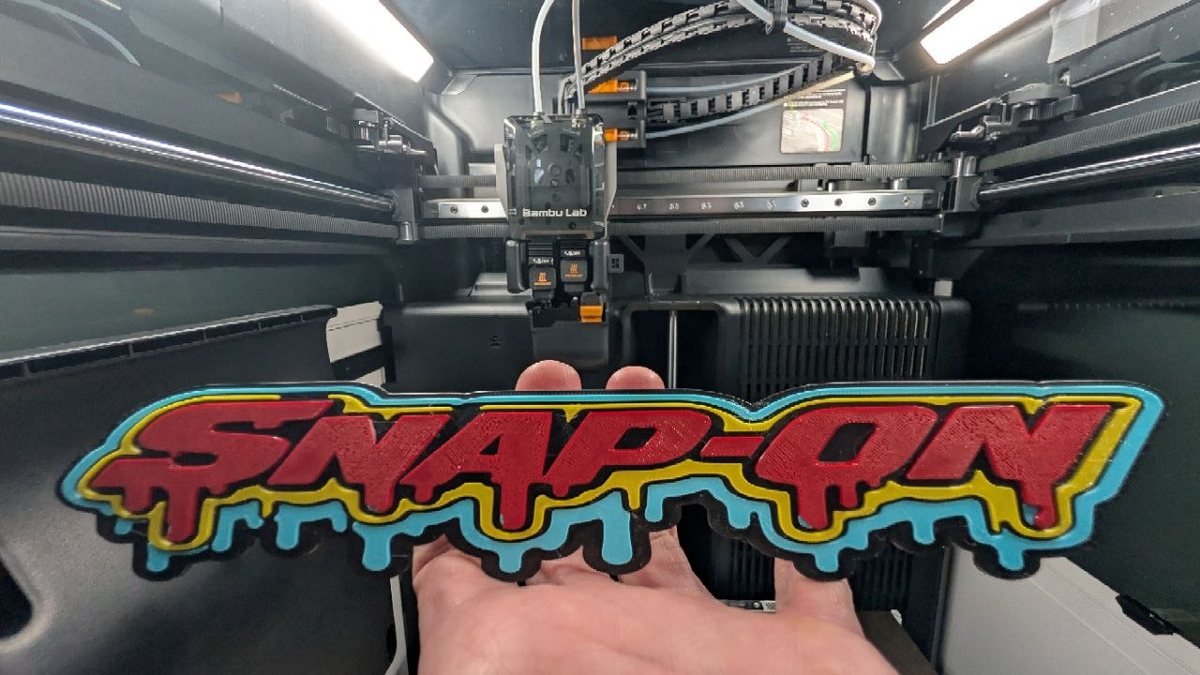 Toolbox style 3D printed sign